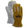 Magid RoadMaster Grain Cowhide Leather Drivers Glove with Suede Split Leather Back B5548E-XXL